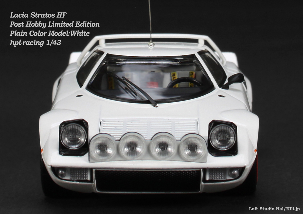 Lacia Stratos HF Plain Color Model:White Post Hobby Limited Edition hpi-racing 1/43